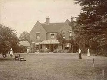 Old Sepia Photograph of Borley Rectory the most haunted house in England